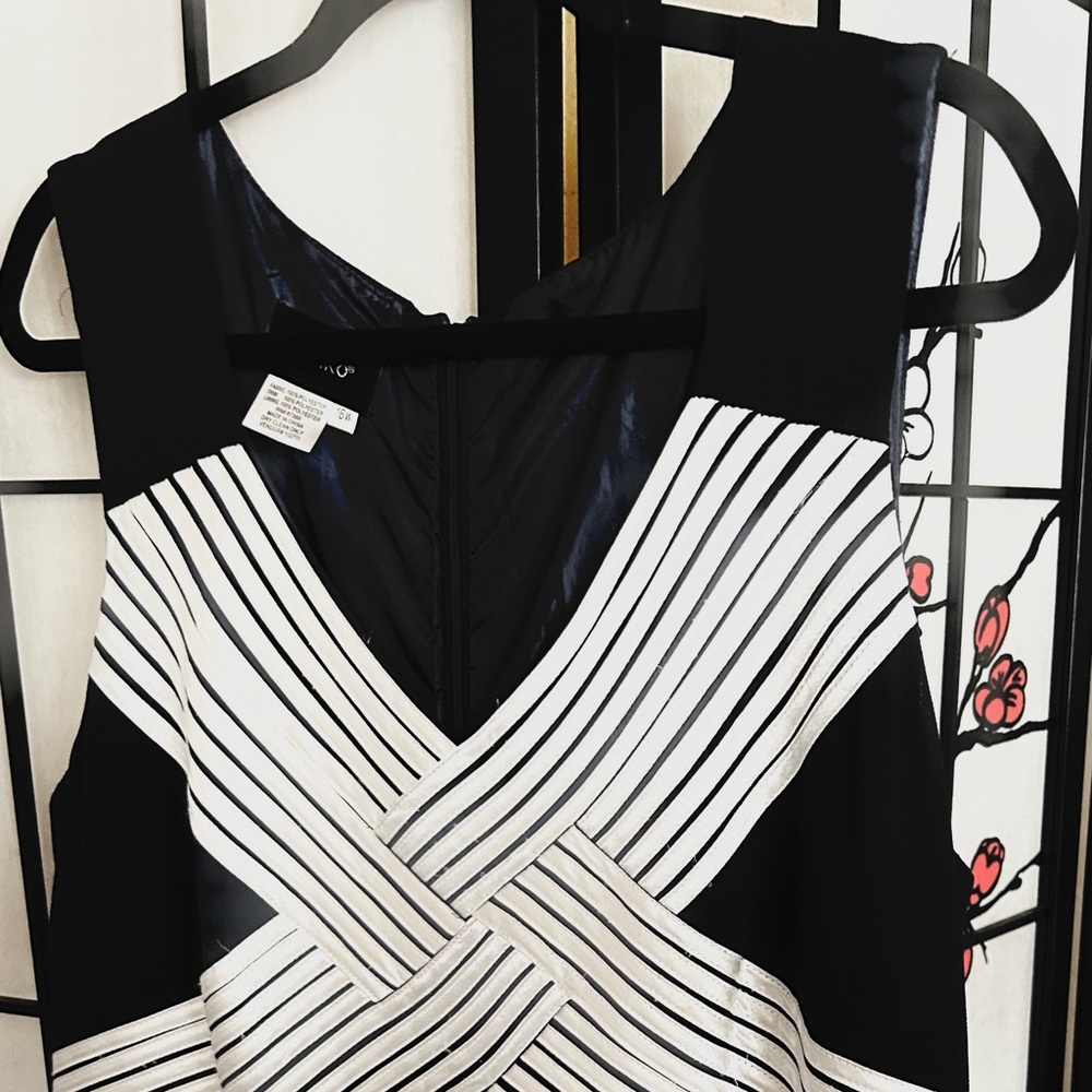 Ashro Blue/white Maxi Dress with White Striped Wrap Detail